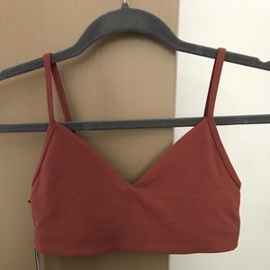 Aritzia V-neck Bra Top XS